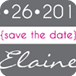 Save-the-date postcard design