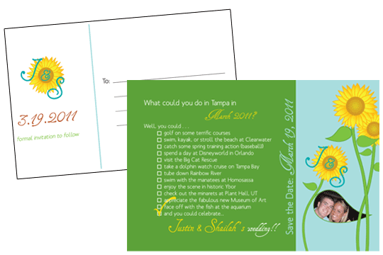 Logo design and save-the-date postcard design